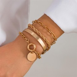 occidental style  personality Metalbracelet set  wind Irregular bracelet all-P..