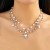 occidental style  brief Metal love pendant clavicle chain  fashion drop Pearlnecklace