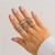 occidental style ins wind Irregular surface ring  personality Metal geometryring set