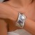 occidental style  personality Irregular surface width bangle  exaggerating Metalracelet