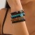 occidental style  ethnic style Irregular beads bracelet  Metal turquoiseracelet set