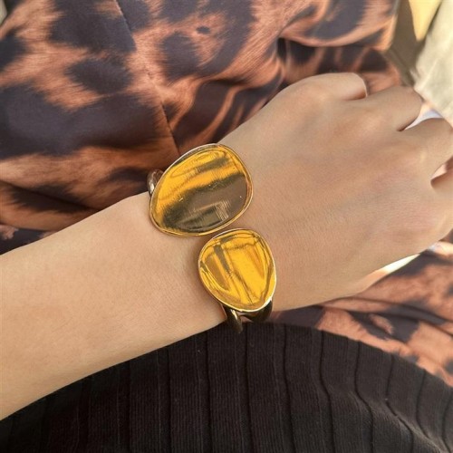 occidental style  personality asymmetry Drop-type bangle  surface Metalracelet samll
