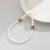 occidental style  small fresh Acrylic Pearl beads set  sweet wind flowers bow chain