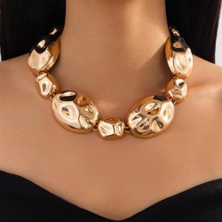 occidental style  exaggerating surface necklace  fashion Irregular Metalecklac..