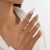 occidental styleins Metal hollow ring  geometry Irregular cirqueRing