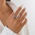 occidental styleins Metal hollow ring  geometry Irregular cirqueRing