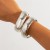 occidental style  exaggerating Metal annular bangle  personality surface Snake skin patternracelet set