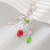 occidental style  lovely heart-shaped pendant key buckle woman  sweet wind tulip Pearl fitting