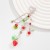 occidental style  lovely heart-shaped pendant key buckle woman  sweet wind tulip Pearl fitting
