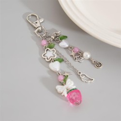 occidental style  lovely wind Acrylic pendant pendant  Pearl beads Alloy key b..