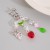 occidental style  lovely wind Acrylic pendant pendant  Pearl beads Alloy key buckle