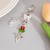occidental style  lovely wind Acrylic pendant pendant  Pearl beads Alloy key buckle