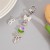 occidental style  lovely wind Acrylic pendant pendant  Pearl beads Alloy key buckle