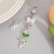 occidental style  lovely wind Acrylic pendant pendant  Pearl beads Alloy key buckle