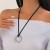 occidental style  fashion Round pendantPU necklace  brief Irregular Alloyecklace