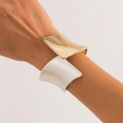occidental style  exaggerating surface Irregular geometry bangle  Alloyracelet..