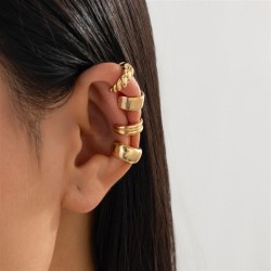occidental style  Irregular Alloy Ear clip ins wind retro geometryEarring set