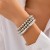 occidental style  fashion beads bracelet  brief Irregular Pearlracelet set