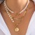 occidental style  wind Pearl beads necklace  Irregular Alloy multilayerecklace set