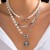 occidental style  wind Pearl beads necklace  Irregular Alloy multilayerecklace set
