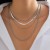 occidental style ins Irregular snake chain necklace set  personality Metalecklace multila