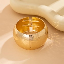 occidental style ins Metal Round bangle  personality width surfaceracelet set