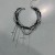day black wind cross multilayer tassel necklace lady beads clavicle chain punk chain