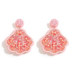 occidental style wind handmade beads Shells earrings  fine samll beads earring