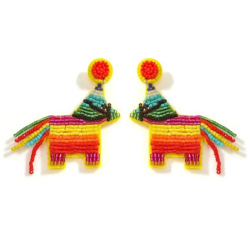 occidental style lovely cartoon rainbow handmade beads earrings creative animal earring