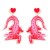  occidental style Peach heart plates earrings  personality creative samll exaggerating animal earring