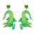  occidental style Peach heart plates earrings  personality creative samll exaggerating animal earring