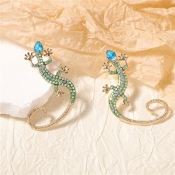 occidental style fashion creative trend animal Alloy embed colorful diamond ea..