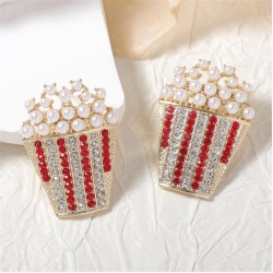  samll unique Alloy fully-jewelled personality fashion imitate Pearl flower da..
