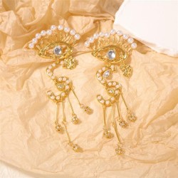  mediumvintage occidental style retro exaggerating eyes Modeling diamond tasse..