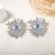  exaggerating personality three-dimensional retro Alloy diamond eyes ear stud unique samll all-Purpose Style