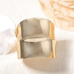  occidental style Irregular geometry opening Metal width surface lady bangle t..