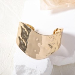  personality brief fashion Metal opening Irregular geometry lady bangle all-Pu..