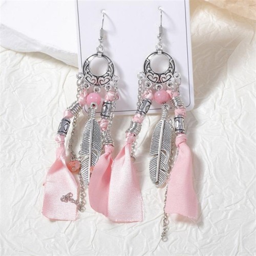  Bohemia exotic wind personality medium silver color long style tassel pendant     samll woman style