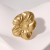 occidental style retro temperament exaggerating personality flowers elegantins wind high gilded stainless steel r