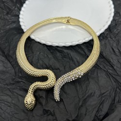 occidental style wind exaggerating personality diamond snake opening elasticit..