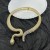 occidental style wind exaggerating personality diamond snake opening elasticity Collar high fashion temperament