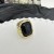 occidental style samll Metal square resin gem opening ring high