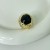 occidental style samll Metal square resin gem opening ring high