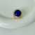 occidental style samll Metal square resin gem opening ring high