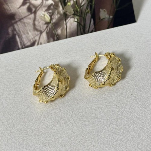  retro samll Irregular earrings high temperament all-Purpose circle buckle