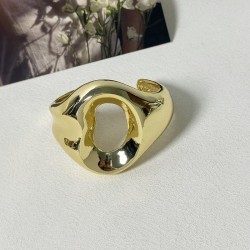 occidental style fashion retro hollow Peach heart Irregular Oval opening bangl..