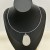 occidental style samll Metal surface geometry pendant Collar high wind necklace
