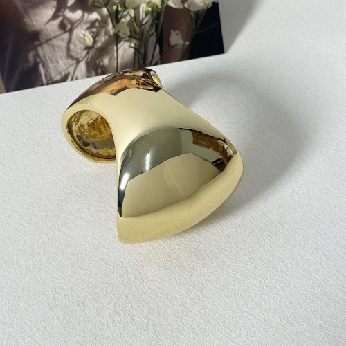 occidental style brief Metal surface geometry width bangle temperament opening