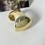 occidental style brief Metal surface geometry width bangle temperament opening