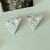 occidental style exaggerating unique personality triangle big eyes lips earrings Earring